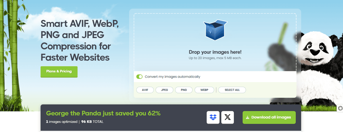 Tinypng screenshot