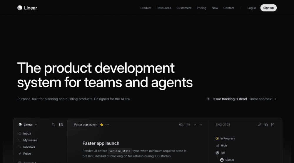 Linear's website